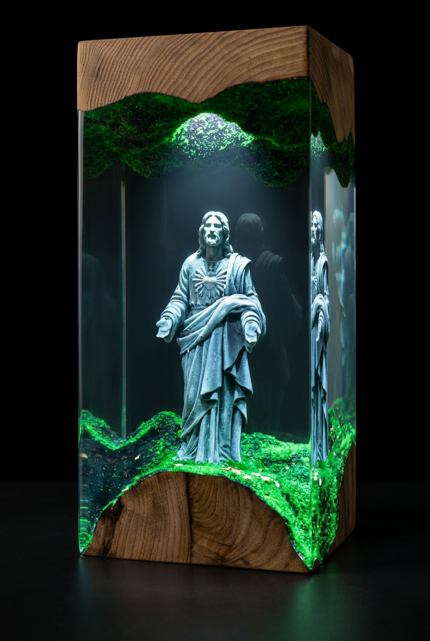 “The King of Kings” Resin Lamp
