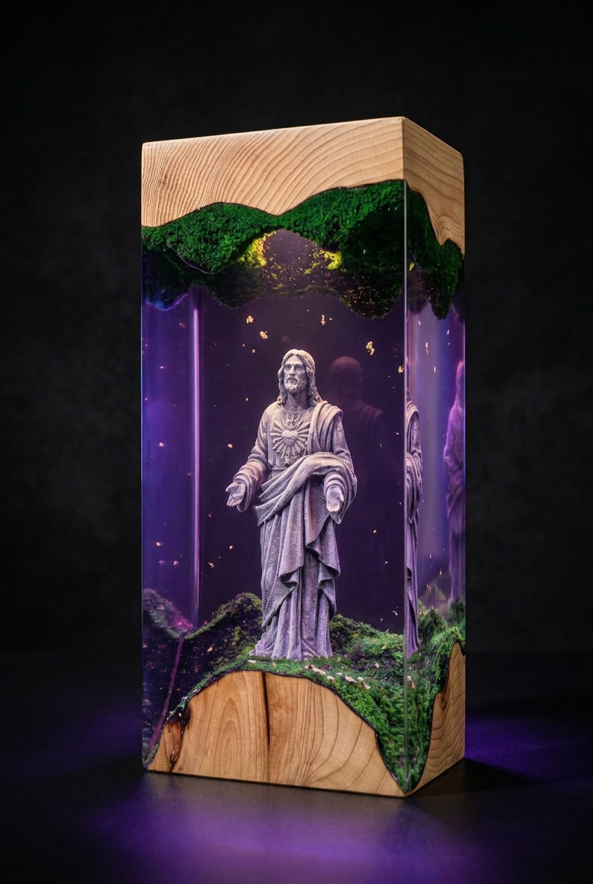 “The King of Kings” Resin Lamp